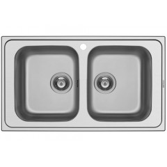 Pyramis Νεροχύτης Ένθετος Γυαλισμένος Athena Extra 2B 86x50 (107162401)